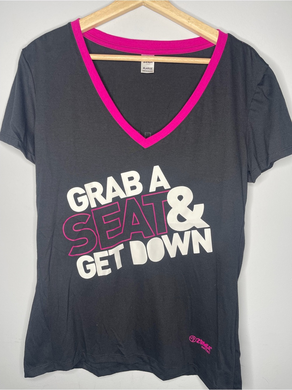 Women’s grab a seat Zumba shirt size X-Large xL